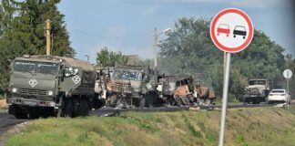 6 танків та квадроцикли: “азовці” знищили механізовану колону ЗС РФ, що штурмувала Добропілля (відео)