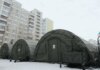 У Києві на Троєщині розгорнули наметові містечка через відсутність опалення та світла