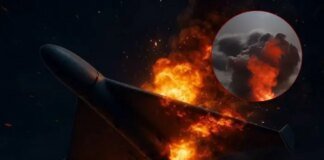 Одеса: зафіксовано влучання БпЛА в будинок (відео)