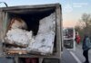 Російський дрон атакував хлібний фургон на трасі на Харківщині, є поранені
