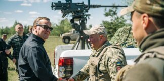 Пісторіус відвідав позиції української ППО, ознайомився із засобами протидії "шахедам"