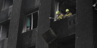 У Києві завершили аварійні роботи на місці удару в Шевченківському районі, кількість постраждалих зросла до 92