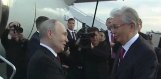 Путін прилетів у Казахстан з триденним візитом (відео)