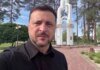 Зеленський записав звернення на кордоні з Білоруссю