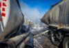 росія вдарила по стоянці з бензовозами і газовозом на півдні Одещини, є загиблий та поранені