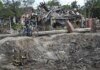 Руїни та гігантська вирва: наслідки прильоту по приватному сектору на Осокорках (фото)