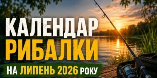 Календар кльову на липень 2026: коли День рибалки та найкращі дні для лову