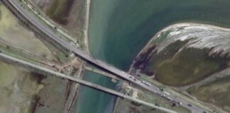 З’явилися супутникові знімки пошкодженого Чонгарського мосту