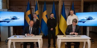 Україна та Швеція уклали угоду про закупівлю 16 винищувачів Gripen