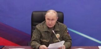 путін закликав продовжувати масовані удари по "військових об'єктах України"