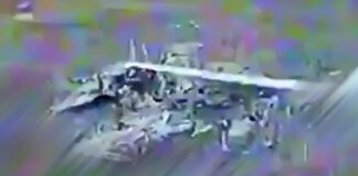 ЗСУ оприлюднили відео палаючих уламків збитого російського Су-35