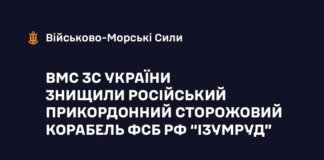 ВМС підтвердили знищення корабля фсб рф "Ізумруд" під новоросійськом
