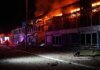 Площа пожежі у торговому центрі в Запоріжжі після атаки росіян стновить 500 кв. м. – ОВА