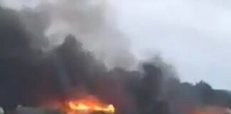 У Підмосков’ї після роботи ППО виникли пожежі (відео)