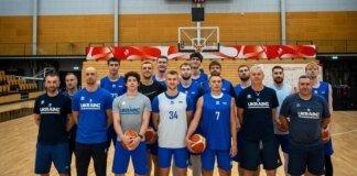 Збірна України з баскетболу провела тренування в Данії перед грою кваліфікації Чемпіонату світу