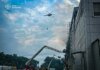 Через пожежі після удару рф погіршилась якість повітря на Київщині, для гасіння залучили авіацію