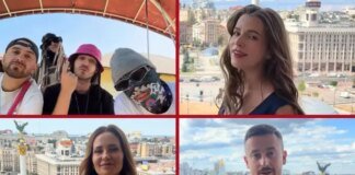 «Наша незалежність має імена»: Христина Соловій та інші зірки привітали Україну з балкона готелю «Україна»
