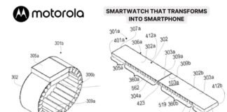 Motorola запатентувала складаний смартфон, який трансформується в смарт-годинник