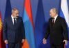 Путін і Пашинян зчепилися через курс Вірменії на ЄС